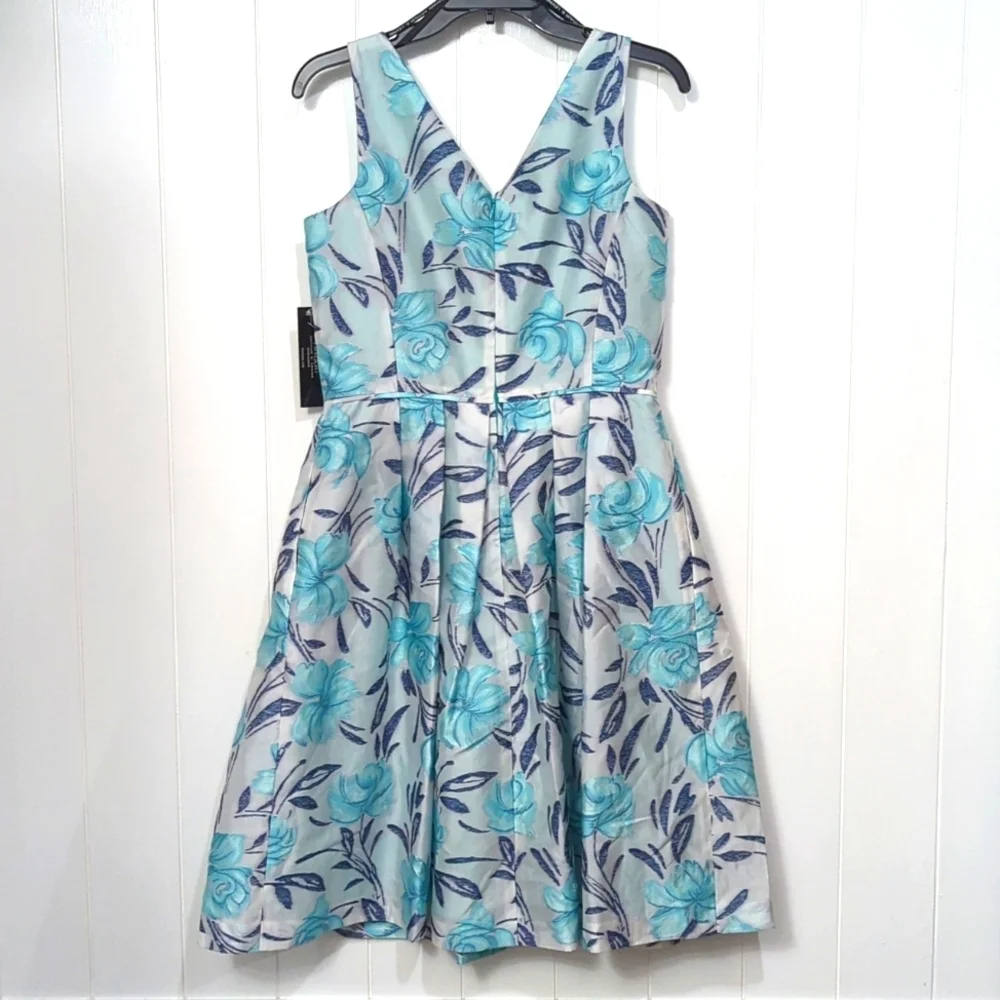 🌟NWT Tahari Embroidery Wow Dress Floral Dress Arthur S Levine